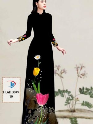 Vải Áo Dài Hoa Tulip AD HLAD3049 47